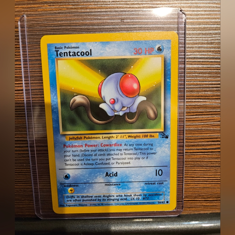 Tentacool 56/62 Fossil Pokémon Card